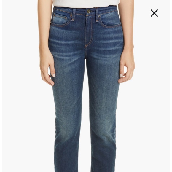 Rag and Bone Nina High Waist Ankle Cigarette Jeans - Picture 1 of 7